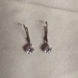 Silver and Rhinestone Earrings